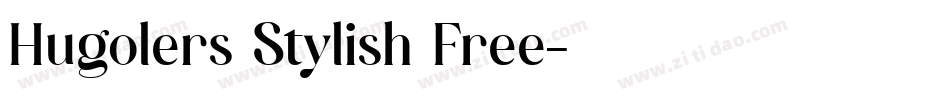 Hugolers Stylish Free字体转换